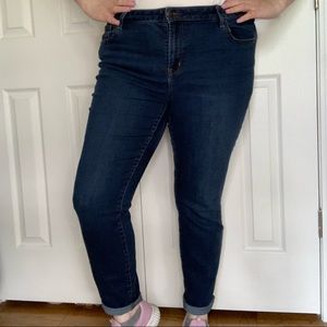 Old Navy Pop Icon Skinny Jeans Medium Wash Blue Jeans Plus Size 18